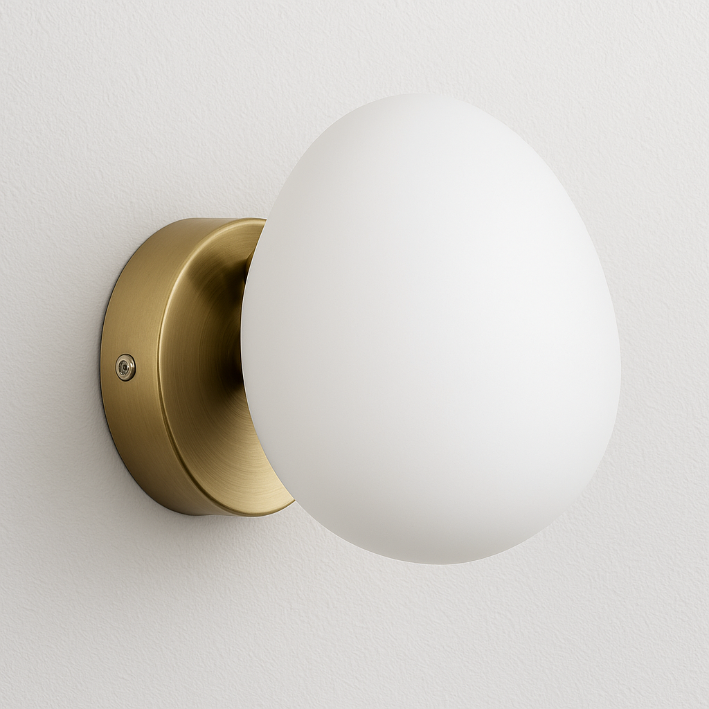 Luminária Arandela Moderna Minimalista Metal Vidro Eur - ABAZZUR™