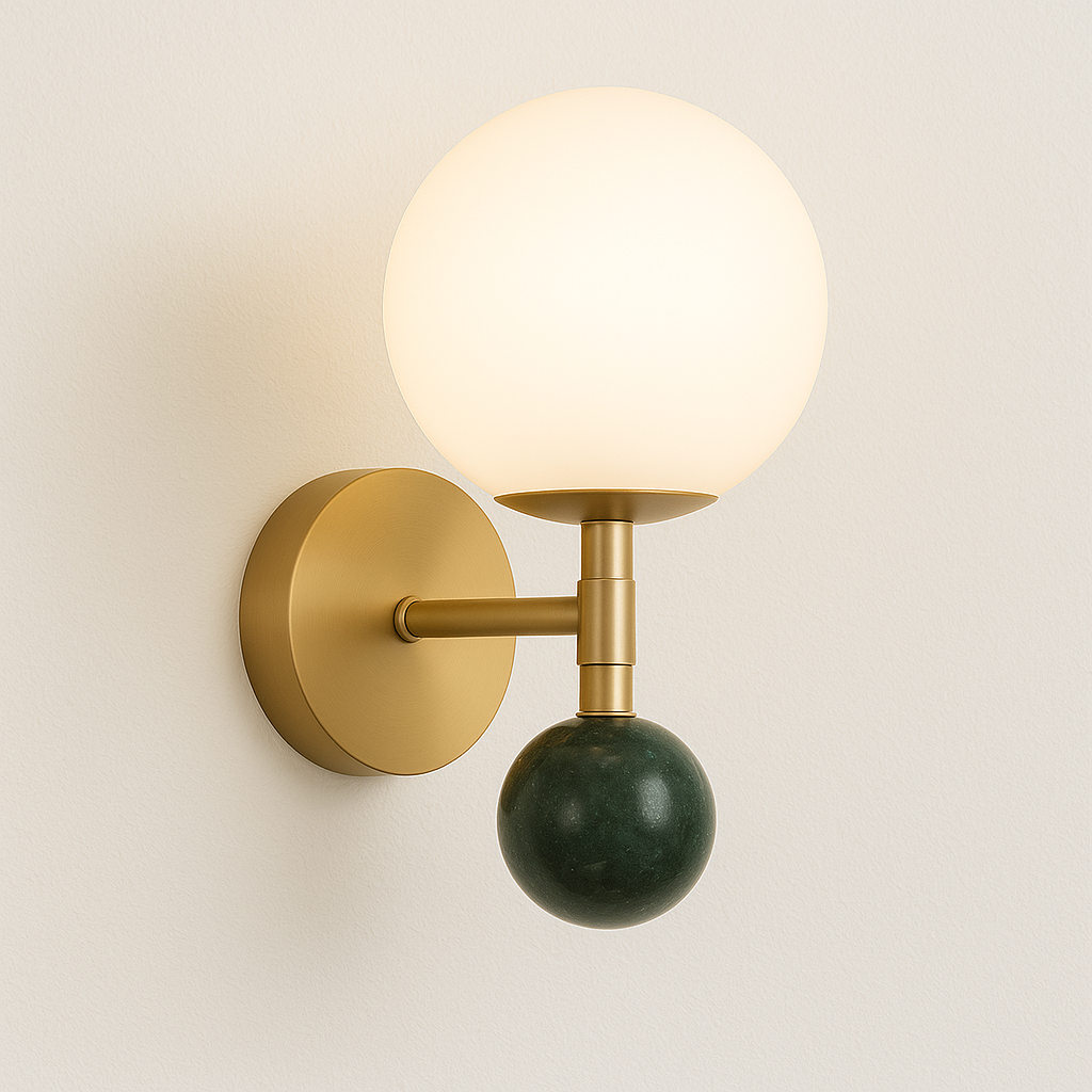 Luminária Arandela Moderna Minimalista Metal Vidro Evian - ABAZZUR™