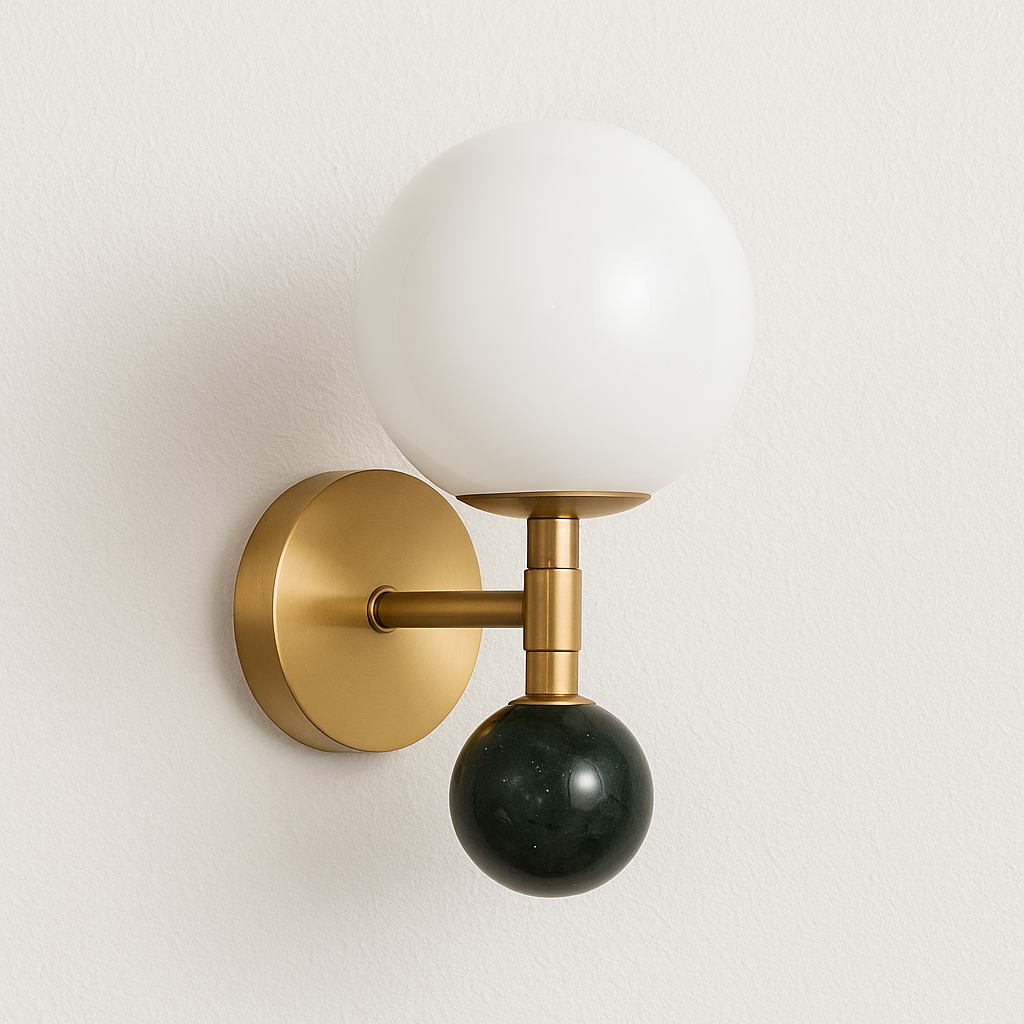 Luminária Arandela Moderna Minimalista Metal Vidro Evian - ABAZZUR™