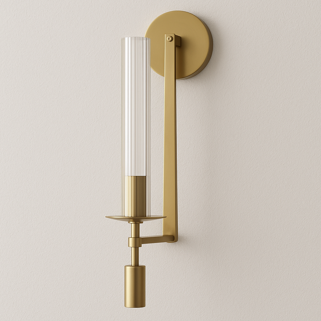 Luminária Arandela Moderna Minimalista Metal Vidro Gubei - ABAZZUR™