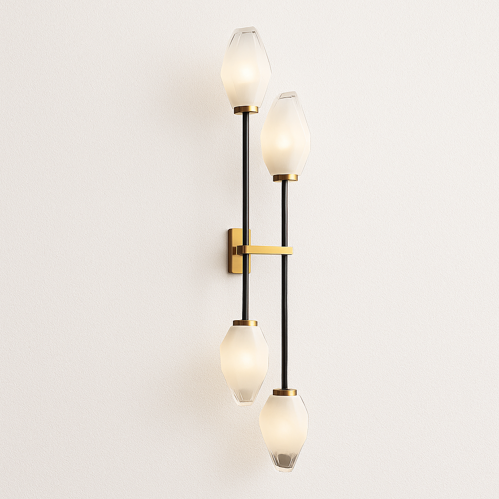 Luminária Arandela Moderna Minimalista Metal Vidro Herne - ABAZZUR™