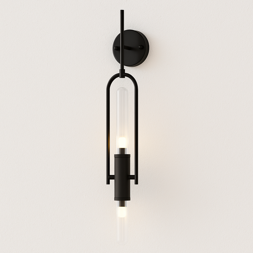 Luminária Arandela Moderna Minimalista Metal Vidro Hough - ABAZZUR™