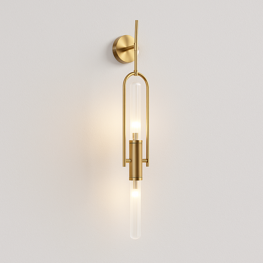 Luminária Arandela Moderna Minimalista Metal Vidro Hough - ABAZZUR™