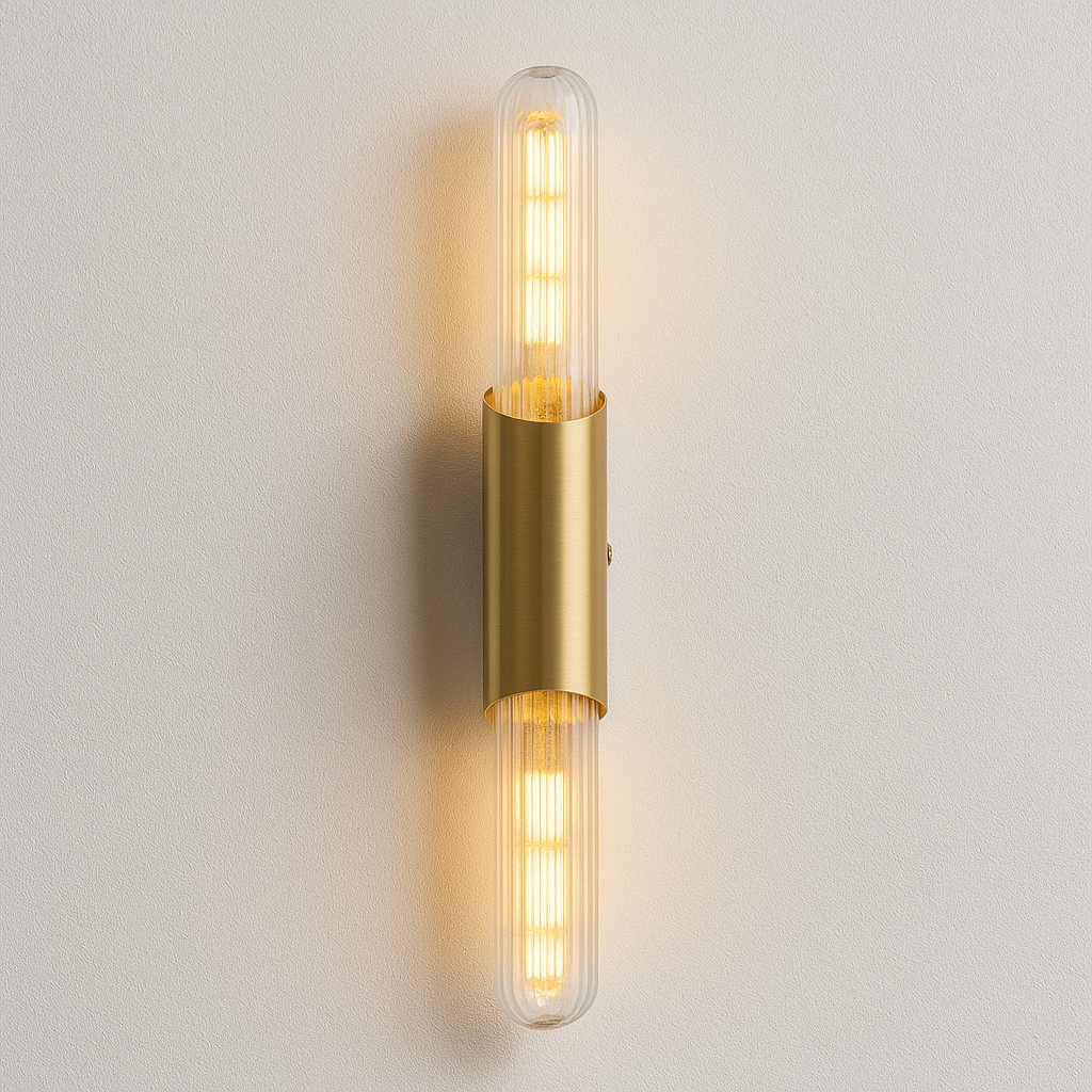 Luminária Arandela Moderna Minimalista Metal Vidro Kefal - ABAZZUR™