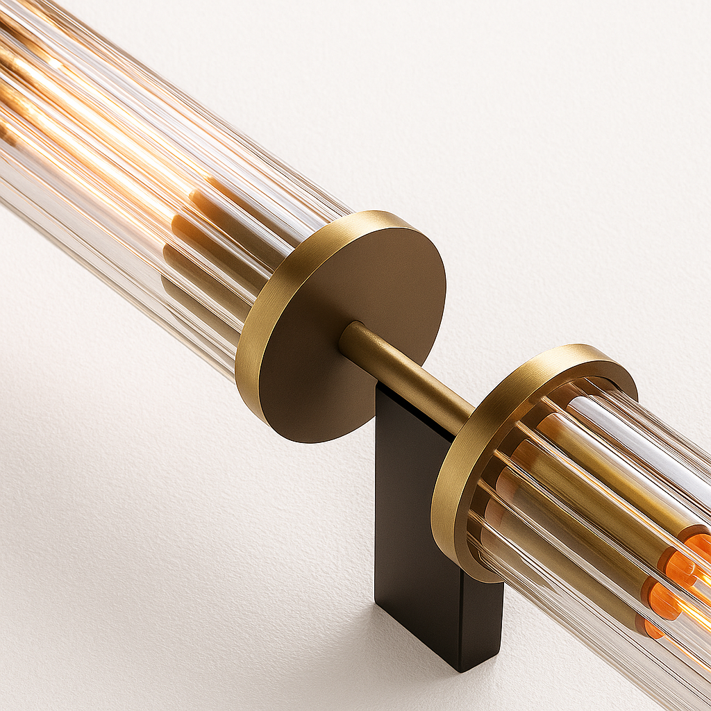 Luminária Arandela Moderna Minimalista Metal Vidro Les Halles - ABAZZUR™