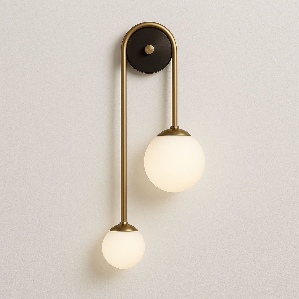 Luminária Arandela Moderna Minimalista Metal Vidro Megur - ABAZZUR™