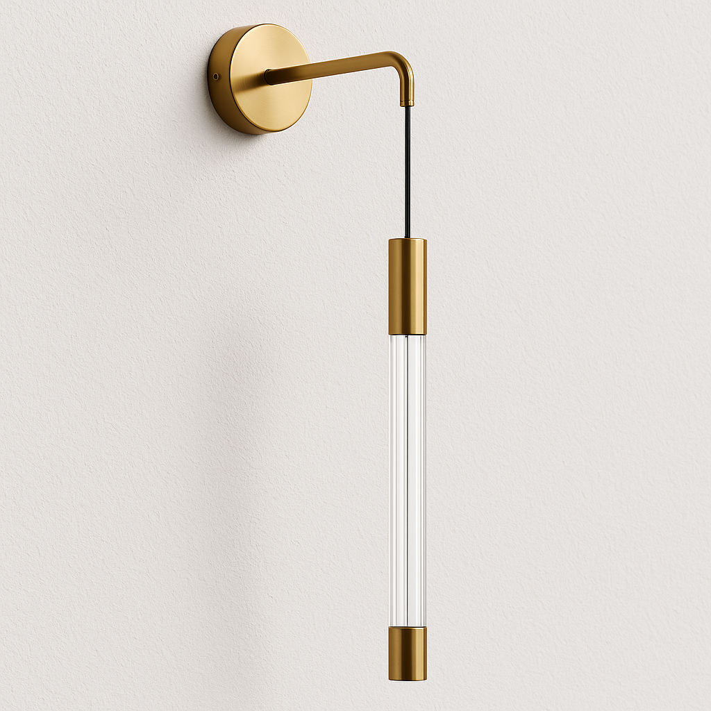 Luminária Arandela Moderna Minimalista Metal Vidro Mitte - ABAZZUR™