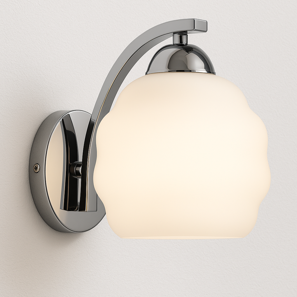 Luminária Arandela Moderna Minimalista Metal Vidro Oak - ABAZZUR™
