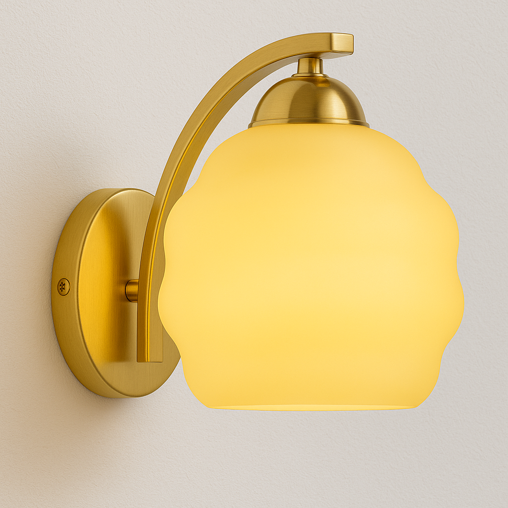 Luminária Arandela Moderna Minimalista Metal Vidro Oak - ABAZZUR™
