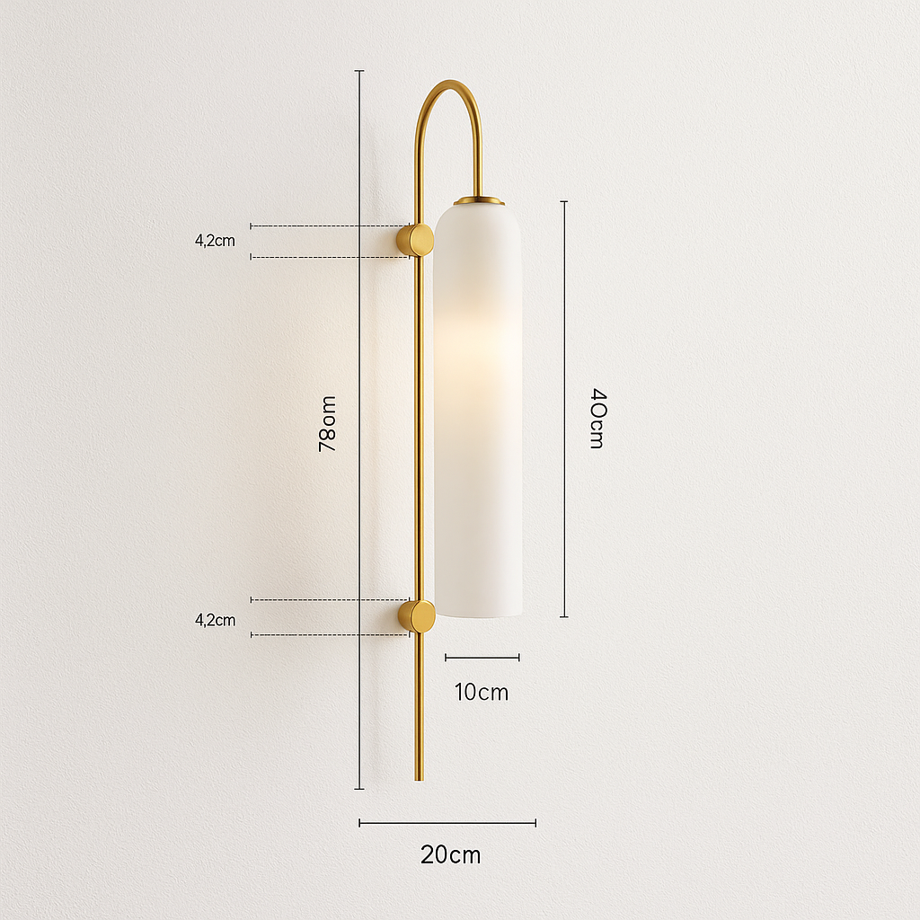 Luminária Arandela Moderna Minimalista Metal Vidro Seest - ABAZZUR™