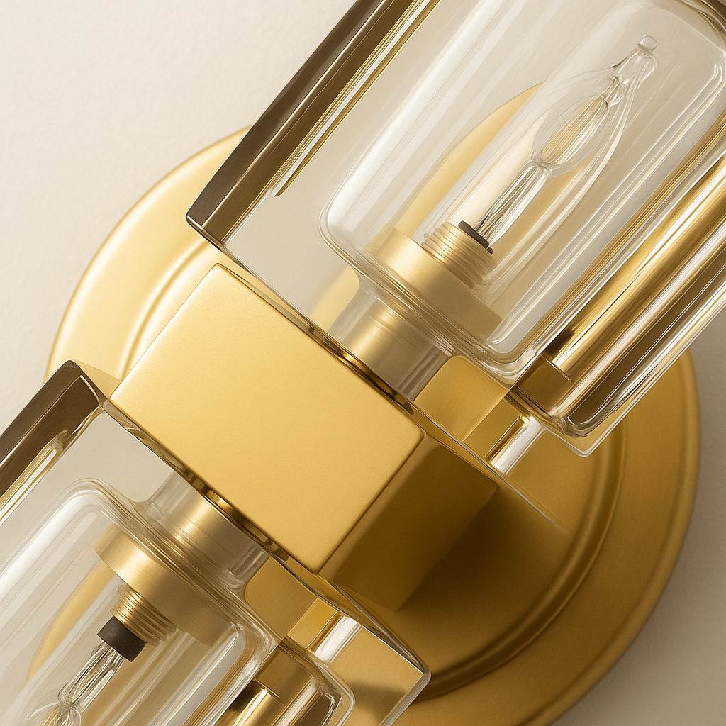 Luminária Arandela Moderna Minimalista Metal Vidro Sesto - ABAZZUR™