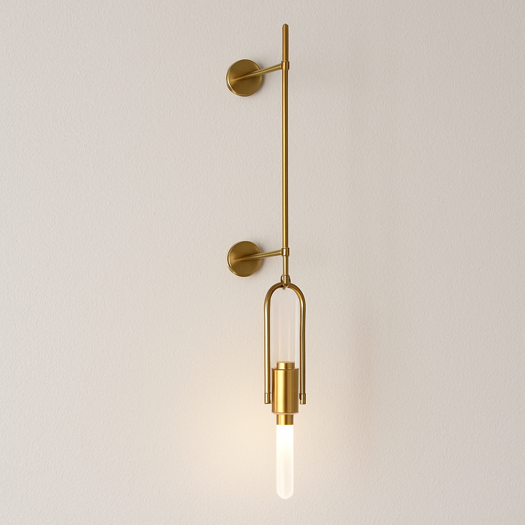Luminária Arandela Moderna Minimalista Metal Vidro Waco - ABAZZUR™