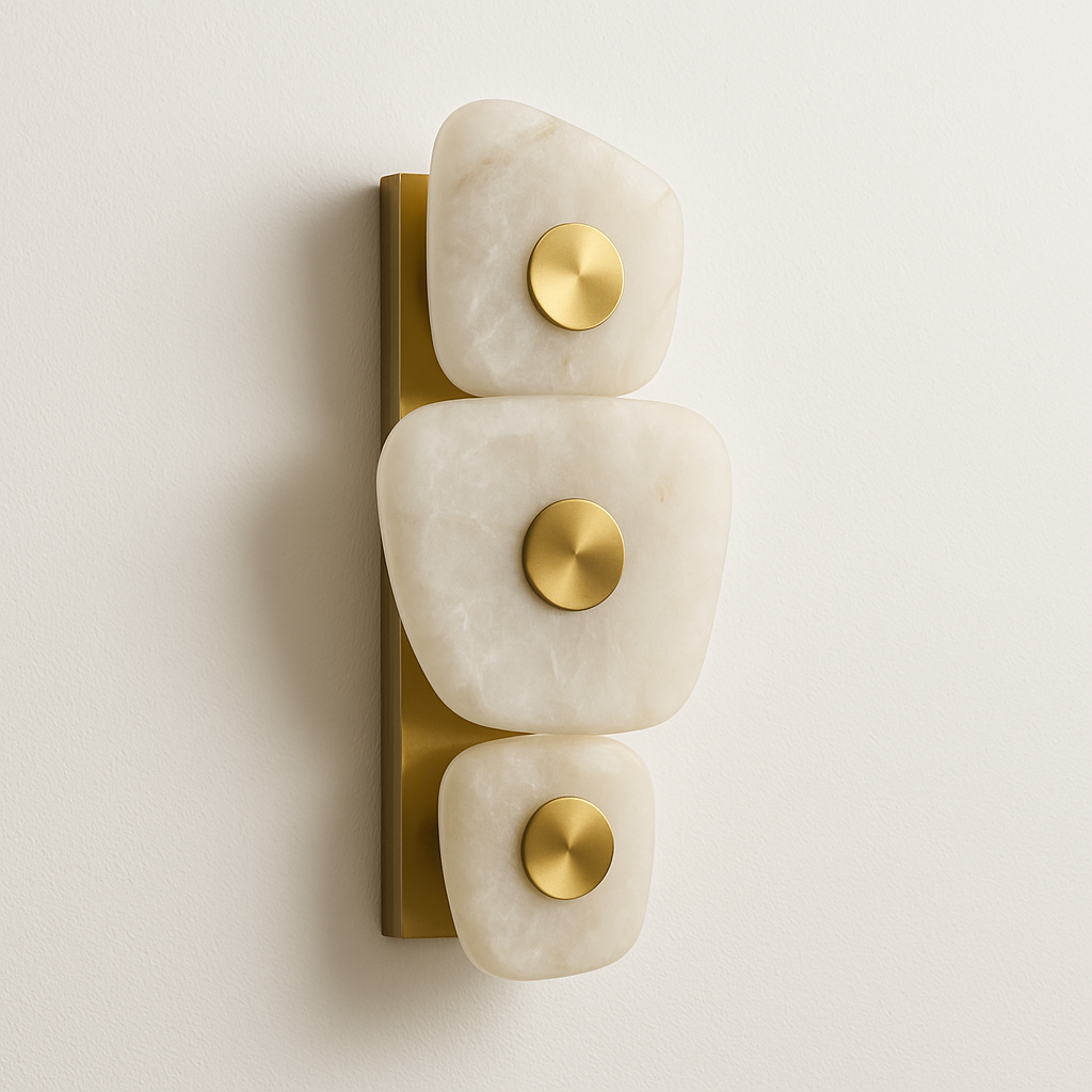 Luminária Arandela Moderna Minimalista Orgânico Metal Mármore LED Stoke - ABAZZUR™