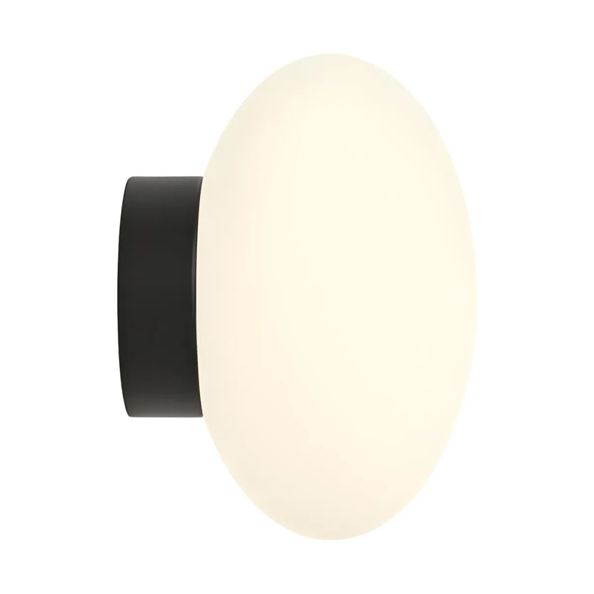 Luminária Arandela Moderna Minimalista Oval Metal Vidro Perrache - ABAZZUR™