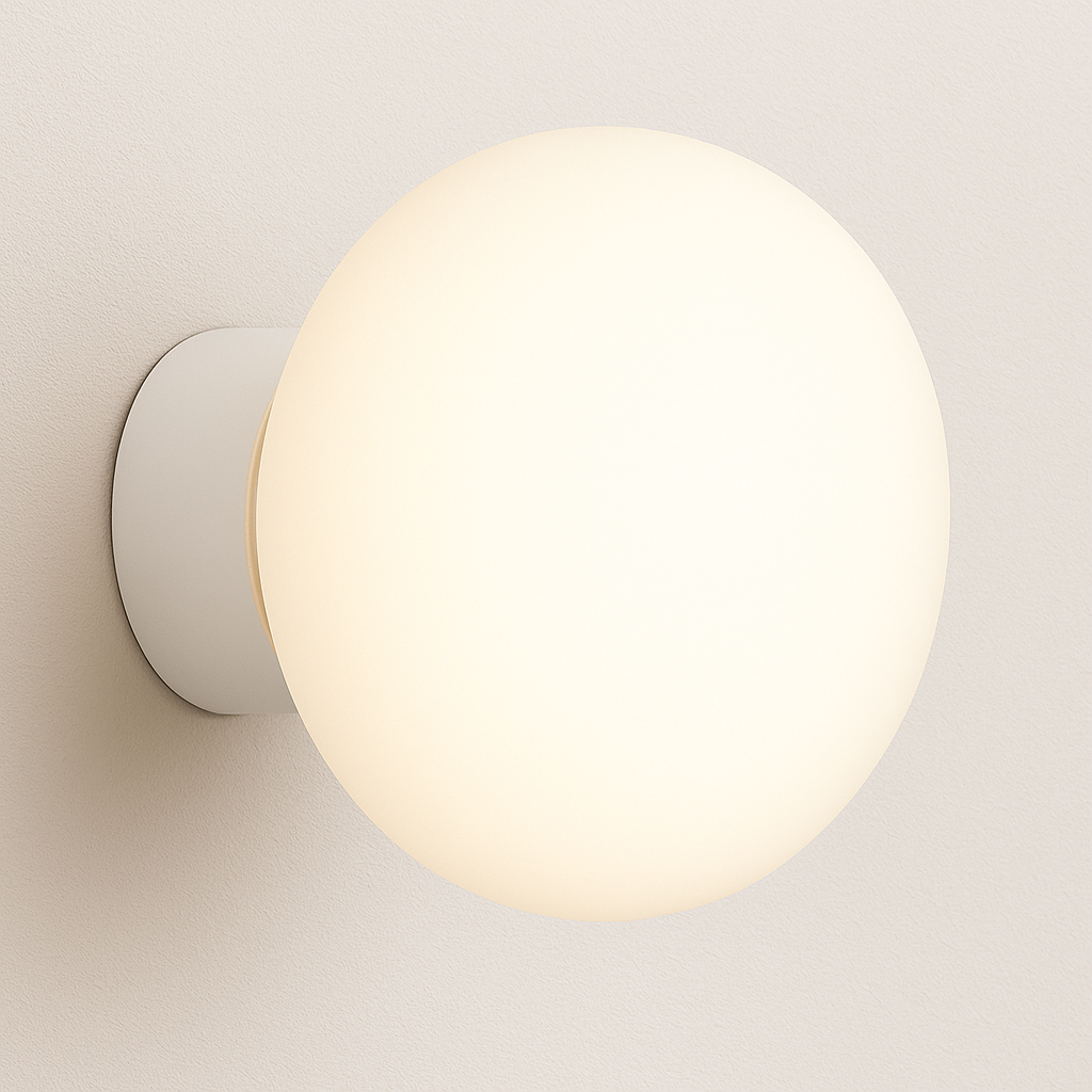 Luminária Arandela Moderna Minimalista Oval Metal Vidro Perrache - ABAZZUR™