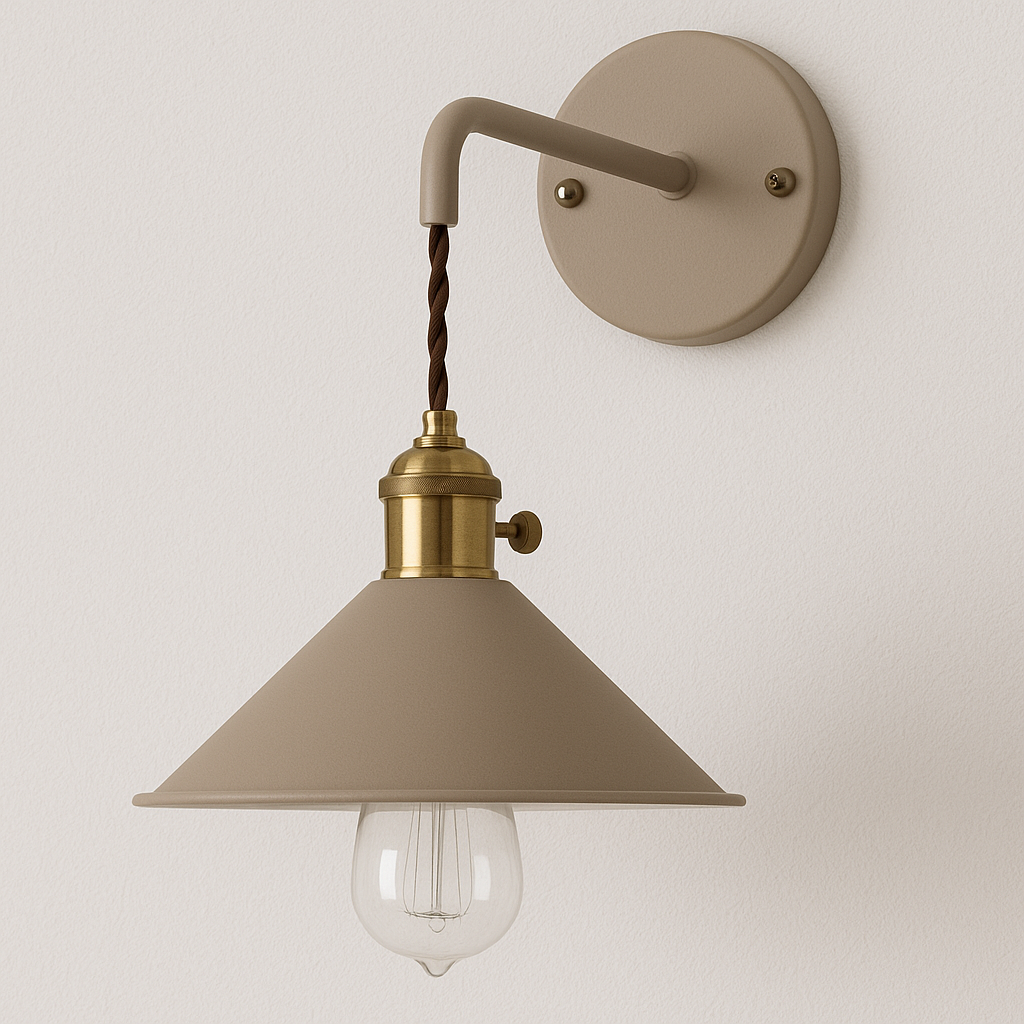 Luminária Arandela Moderna Minimalista Retrô Industrial Metal Corda Layne - ABAZZUR™
