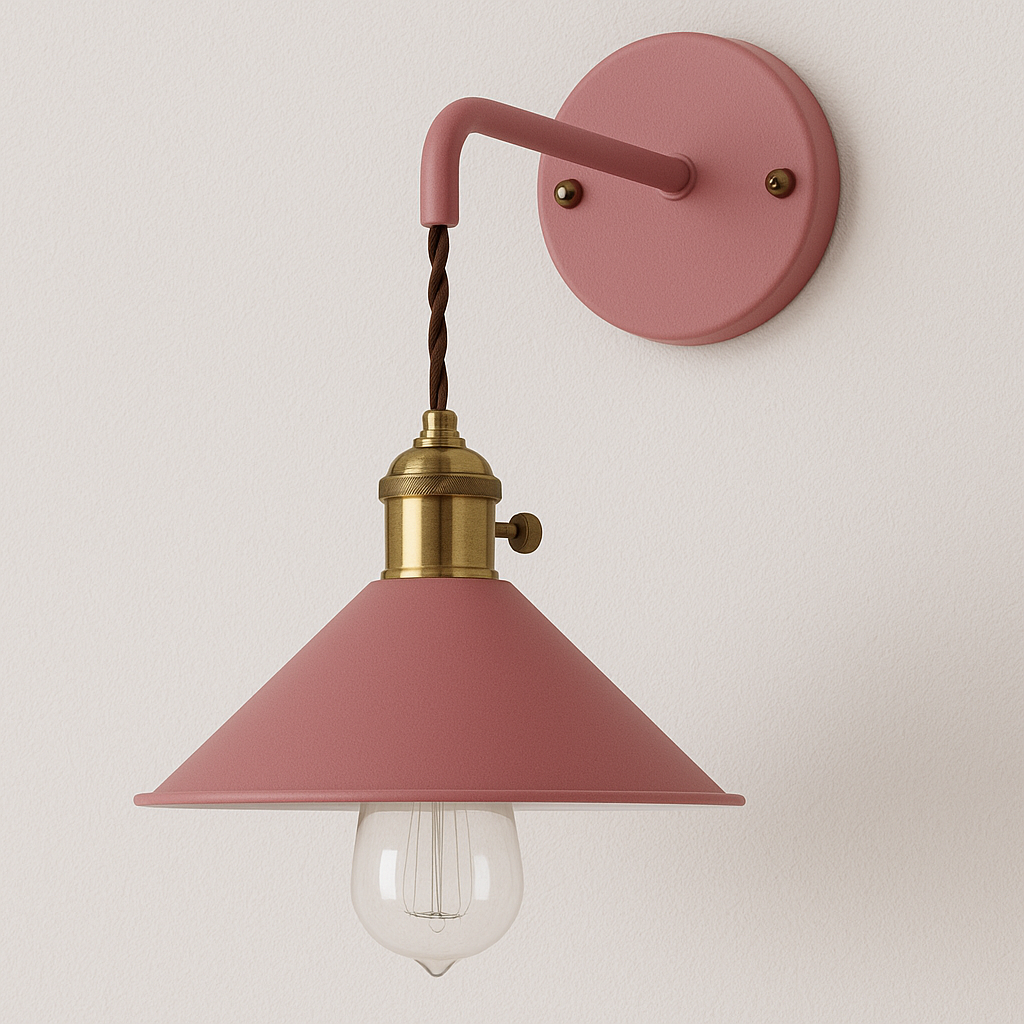 Luminária Arandela Moderna Minimalista Retrô Industrial Metal Corda Layne - ABAZZUR™