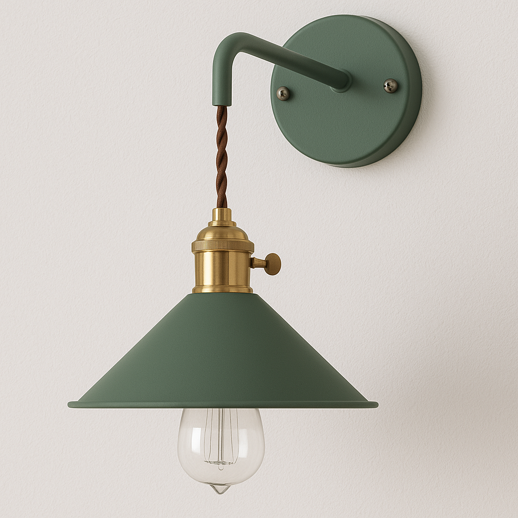 Luminária Arandela Moderna Minimalista Retrô Industrial Metal Corda Layne - ABAZZUR™