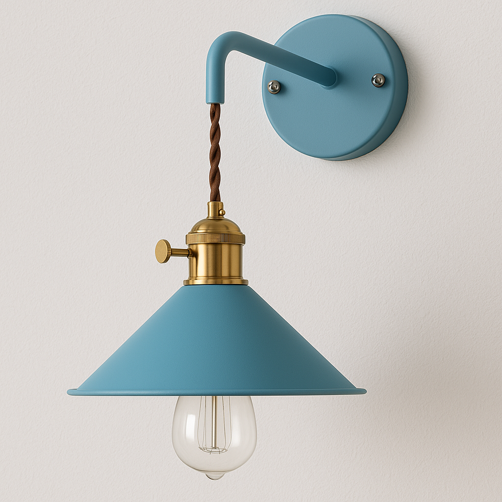 Luminária Arandela Moderna Minimalista Retrô Industrial Metal Corda Layne - ABAZZUR™