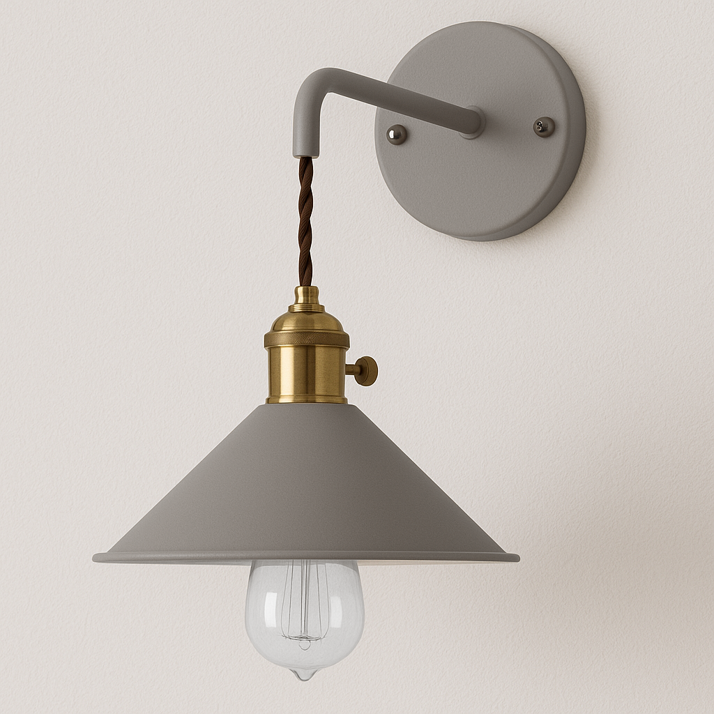 Luminária Arandela Moderna Minimalista Retrô Industrial Metal Corda Layne - ABAZZUR™