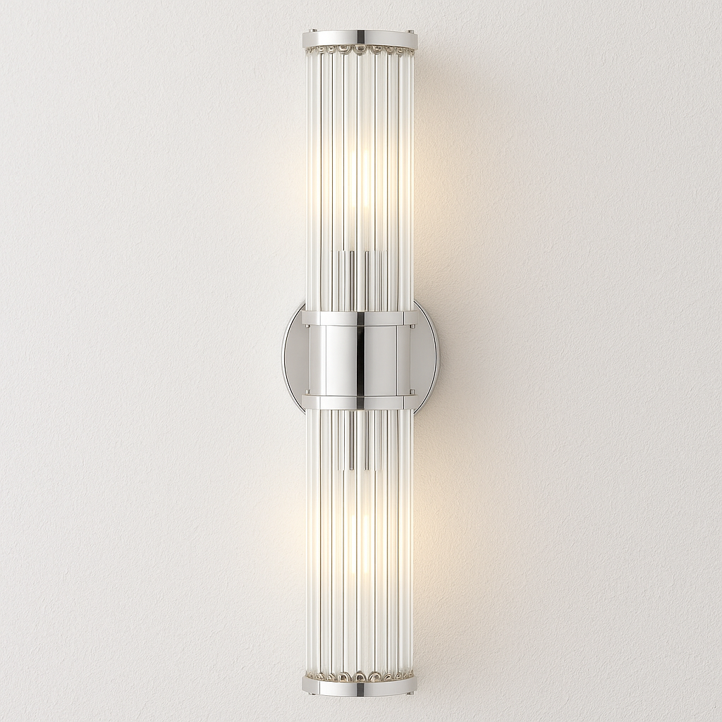 Luminária Arandela Moderna Minimalista Retrô Vidro Metal Reno - ABAZZUR™