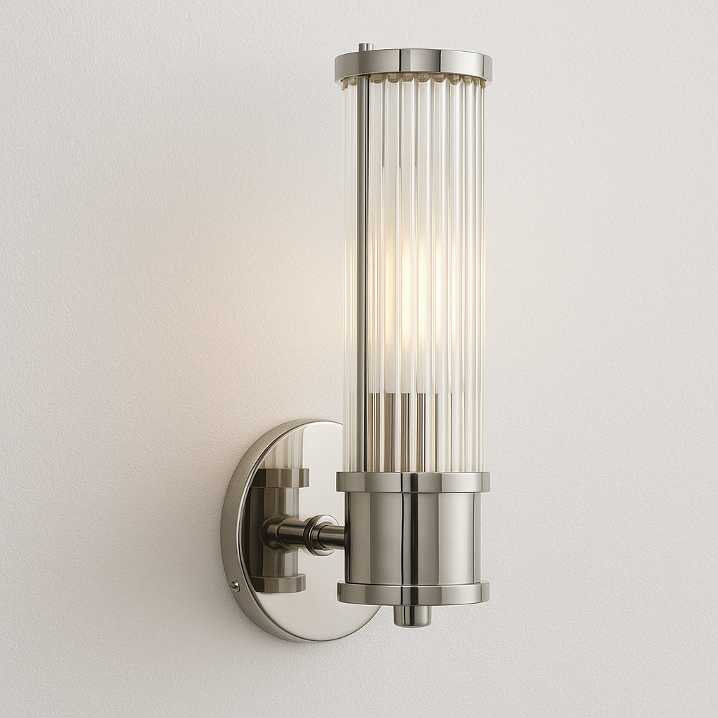 Luminária Arandela Moderna Minimalista Retrô Vidro Metal Reno - ABAZZUR™