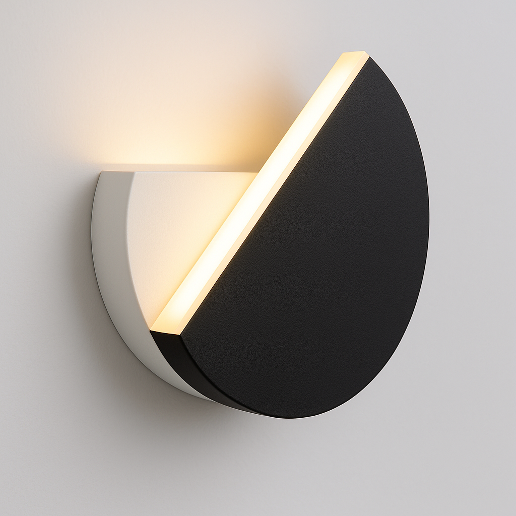 Luminária Arandela Moderna Minimalista Rotacionável Madeira Metal Oxner - ABAZZUR™