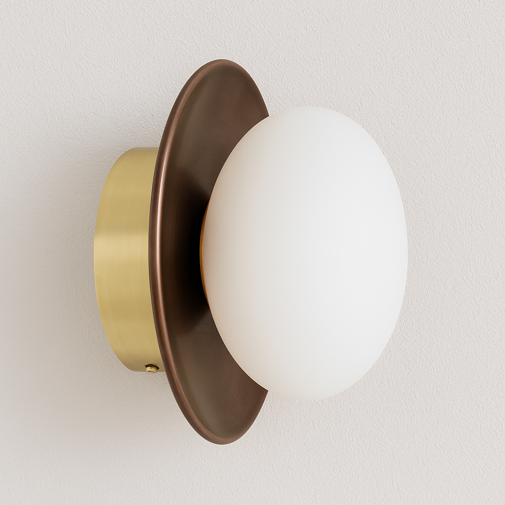 Luminária Arandela Moderna Minimalista Rústica Madeira Vidro Passy - ABAZZUR™