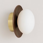 Luminária Arandela Moderna Minimalista Rústica Madeira Vidro Passy - ABAZZUR™