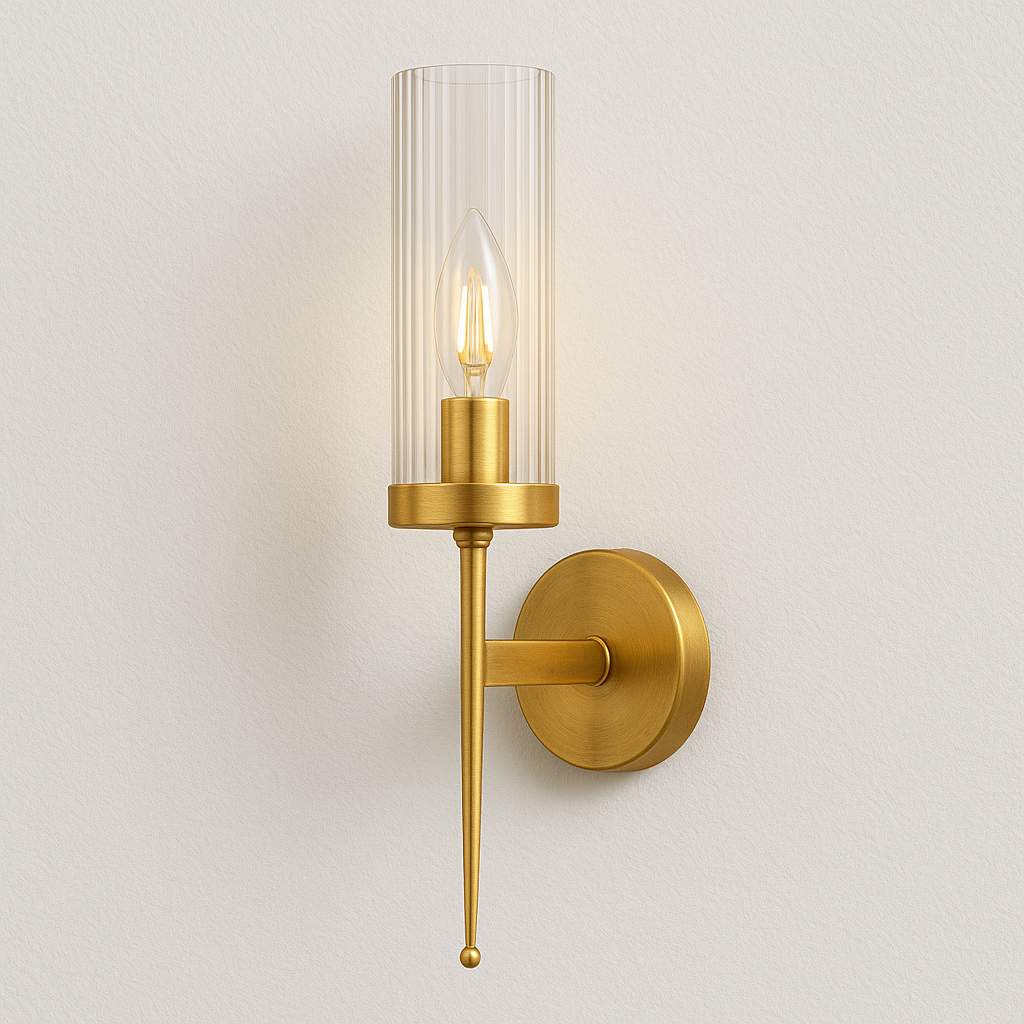 Luminária Arandela Moderna Minimalista Vidro Metal Aulla - ABAZZUR™