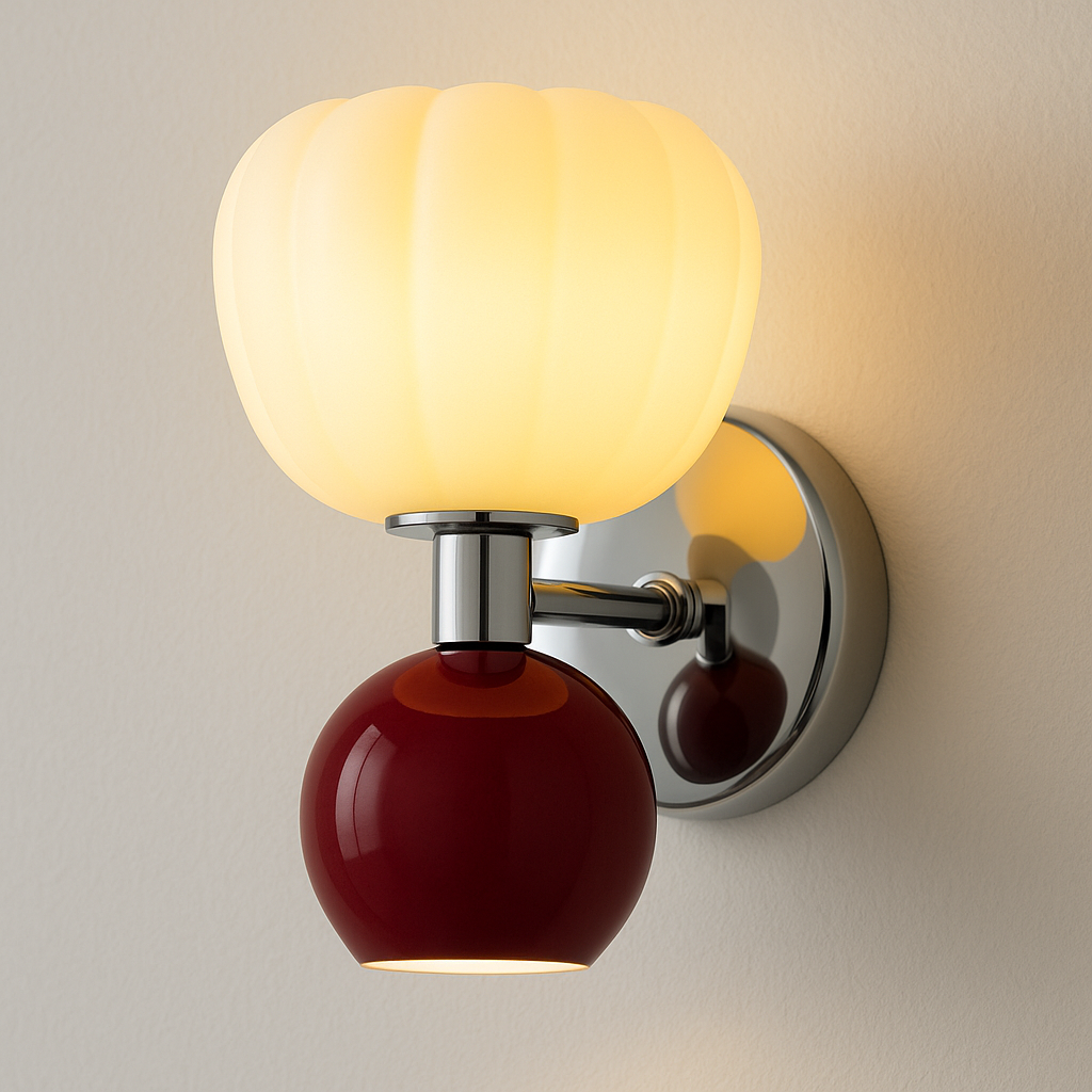 Luminária Arandela Moderna Minimalista Vidro Metal Fancy - ABAZZUR™
