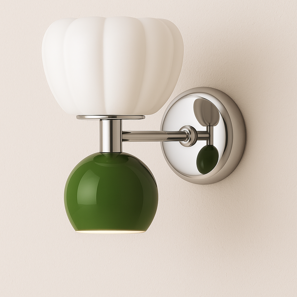Luminária Arandela Moderna Minimalista Vidro Metal Fancy - ABAZZUR™