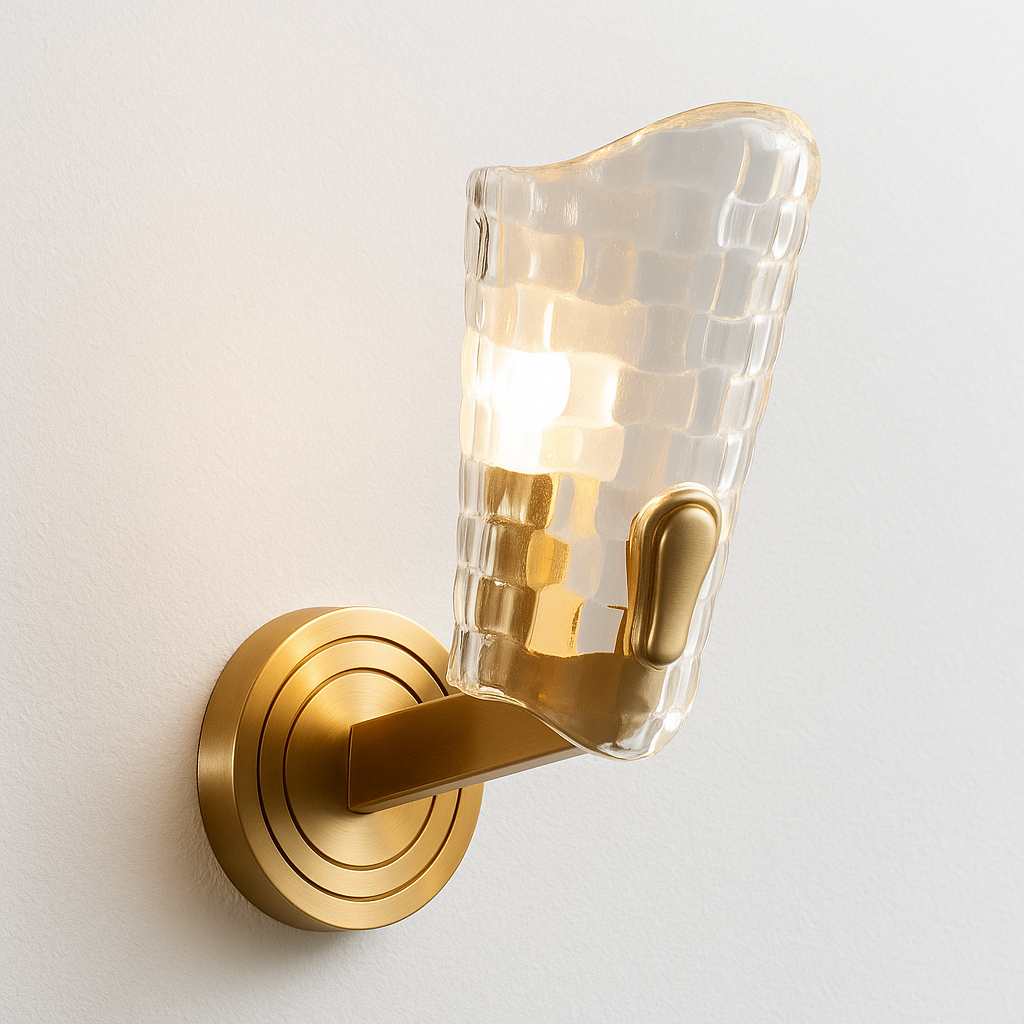 Luminária Arandela Moderna Minimalista Vidro Metal Irmo - ABAZZUR™