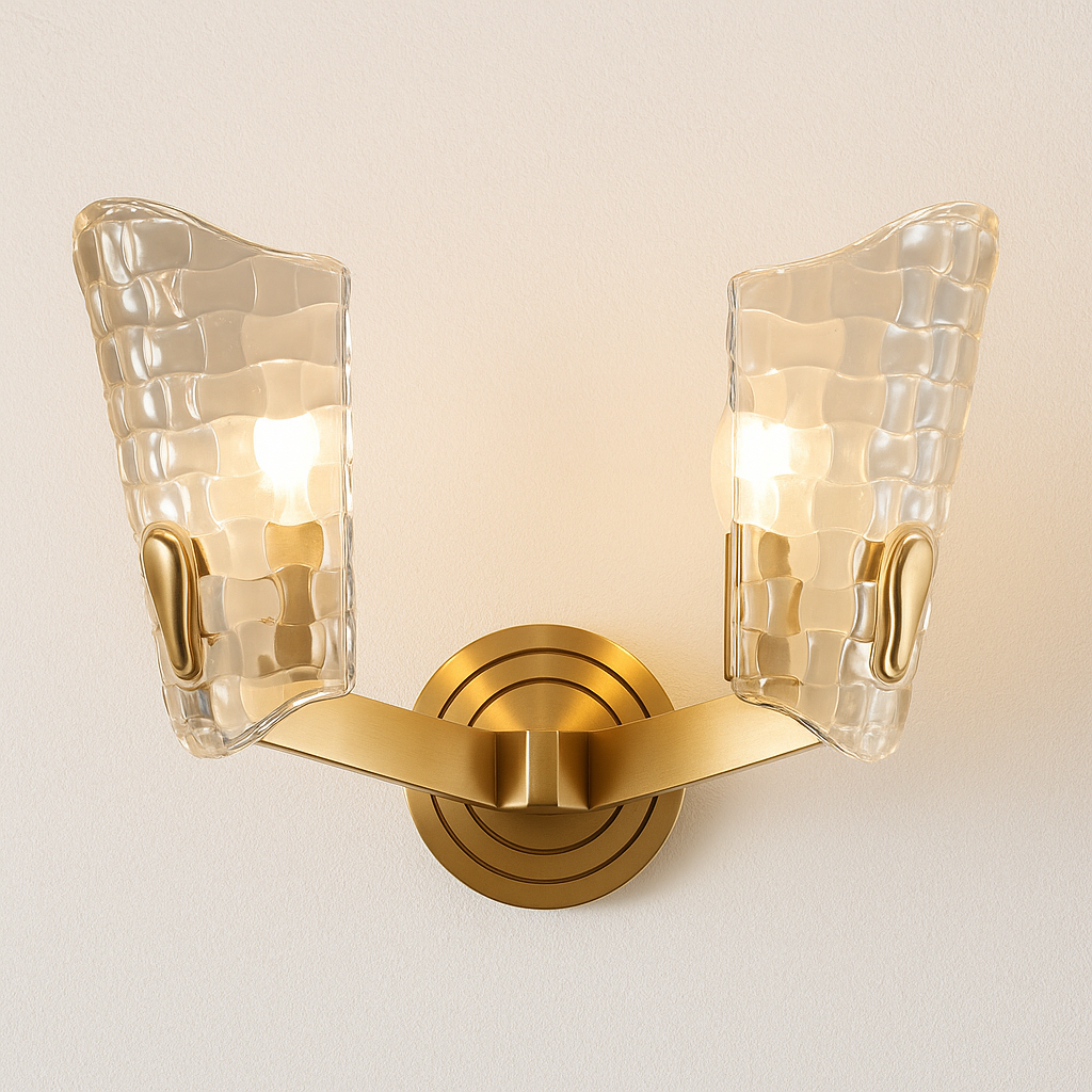 Luminária Arandela Moderna Minimalista Vidro Metal Irmo - ABAZZUR™