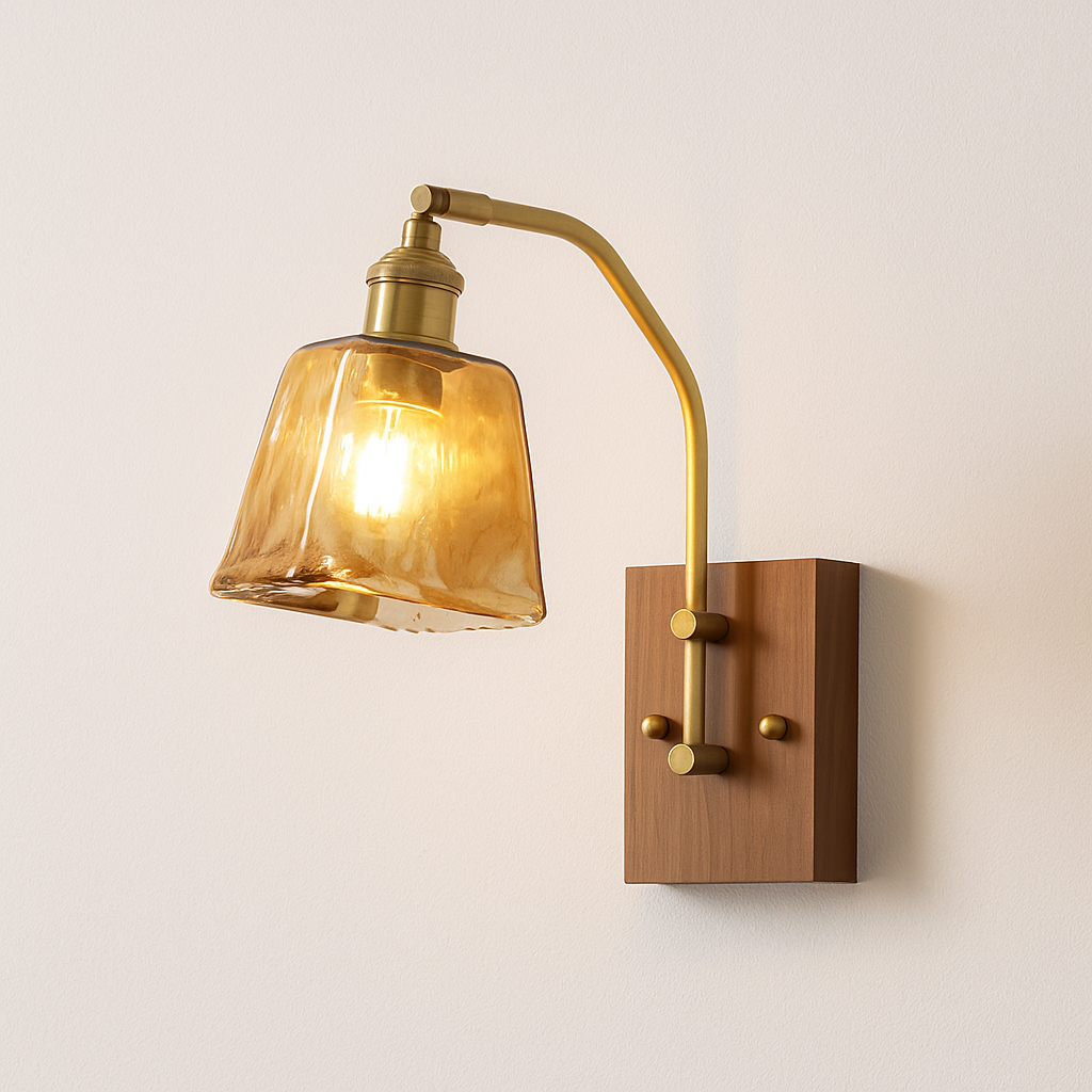 Luminária Arandela Moderna Minimalista Vidro Metal Xante - ABAZZUR™
