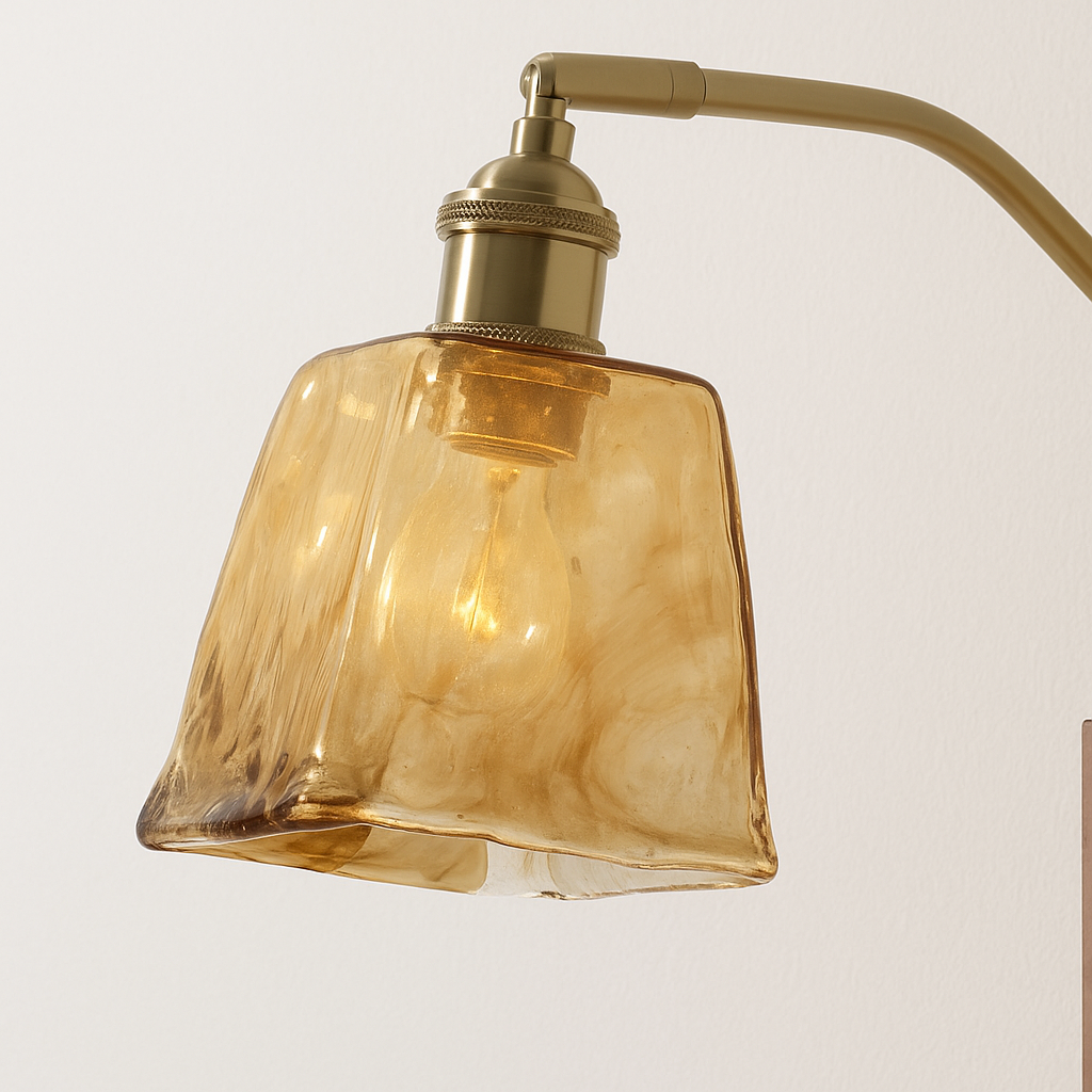 Luminária Arandela Moderna Minimalista Vidro Metal Xante - ABAZZUR™
