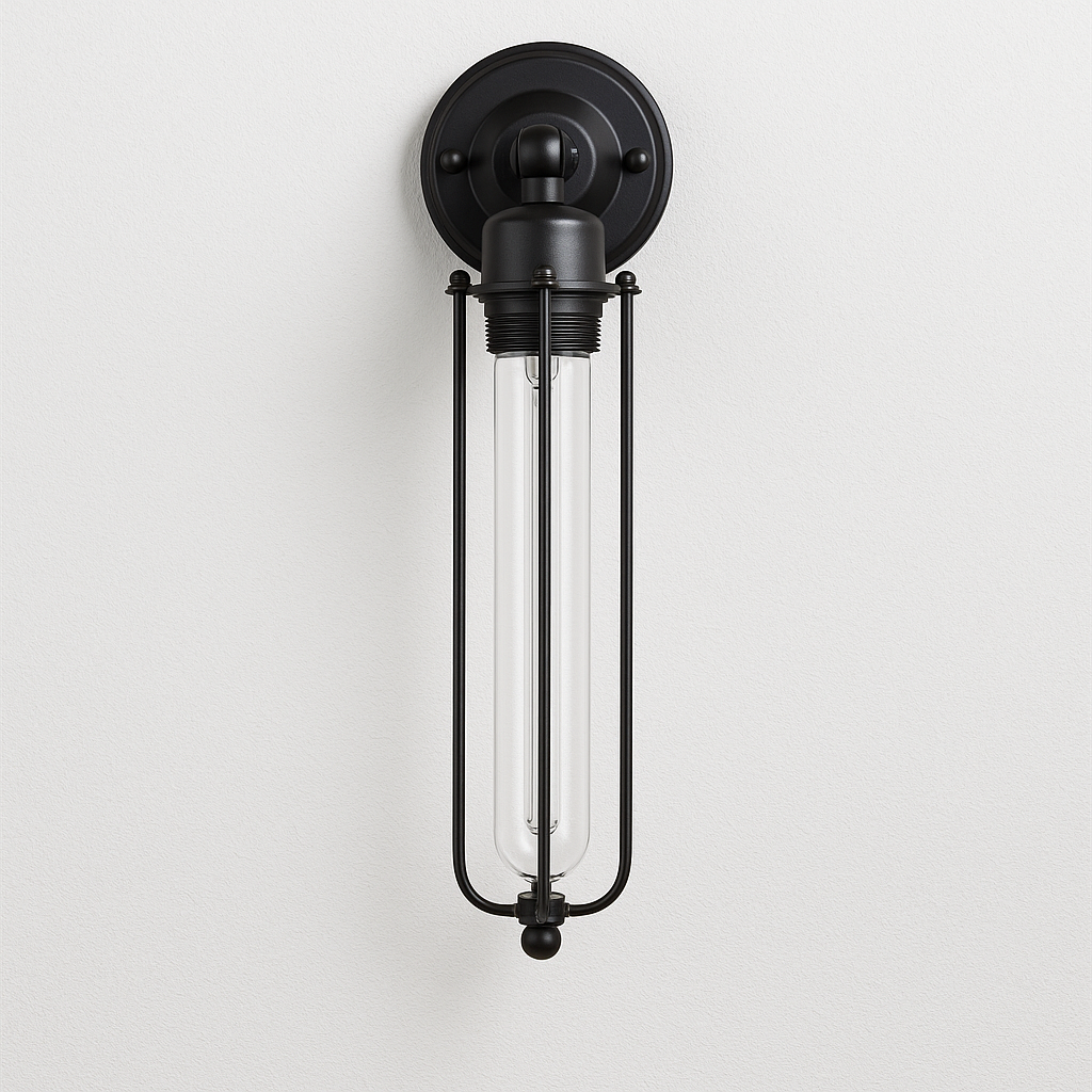 Luminária Arandela Moderna Retrô Industrial Vintage Metal Vidro Tuvia - ABAZZUR™