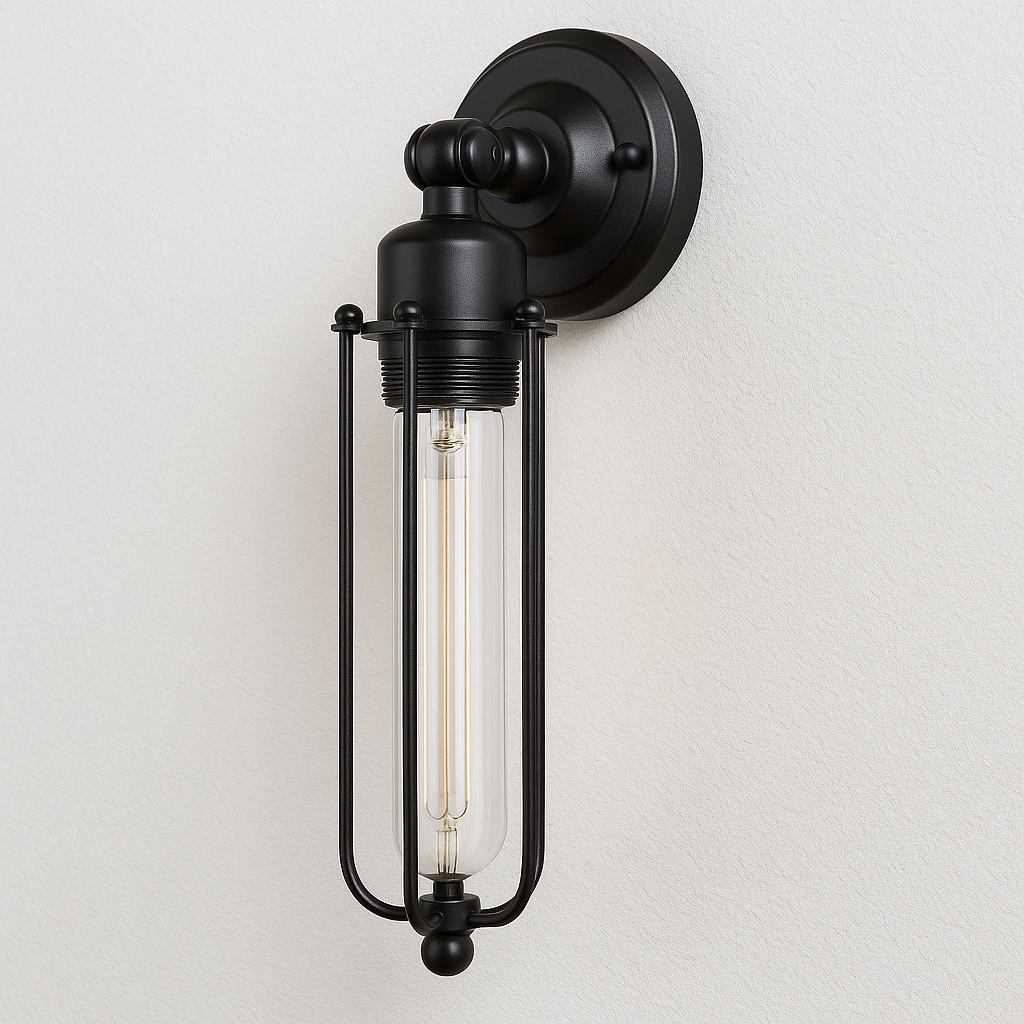Luminária Arandela Moderna Retrô Industrial Vintage Metal Vidro Tuvia - ABAZZUR™