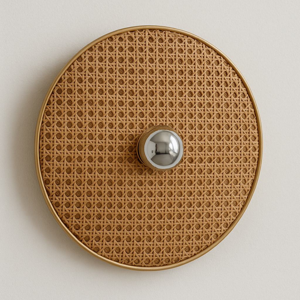 Luminária Arandela Moderna Rústica Minimalista Vime Hatch - ABAZZUR™