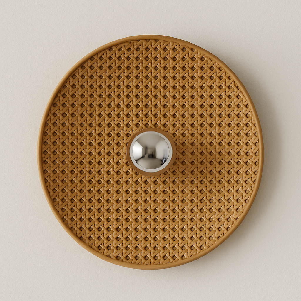 Luminária Arandela Moderna Rústica Minimalista Vime Hatch - ABAZZUR™