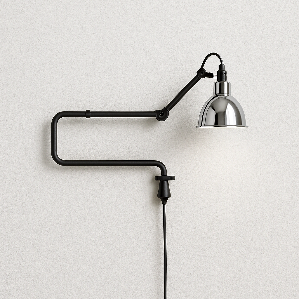 Luminária Arandela Moderno Minimalista Industrial Retrô Articulada Metal Coyo - ABAZZUR™