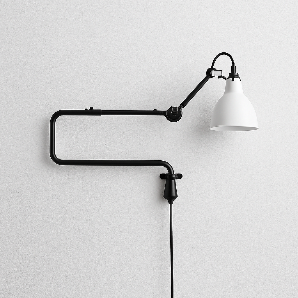 Luminária Arandela Moderno Minimalista Industrial Retrô Articulada Metal Coyo - ABAZZUR™
