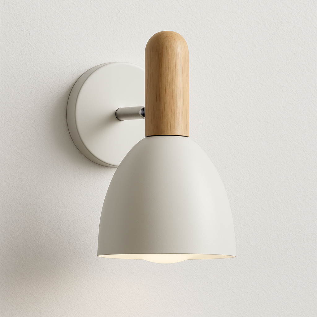 Luminária Arandela Moderno Minimalista Metal Madeira Tula - ABAZZUR™