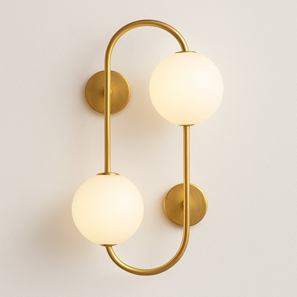 Luminária Arandela Moderno Minimalista Metal Vidro Shibu - ABAZZUR™