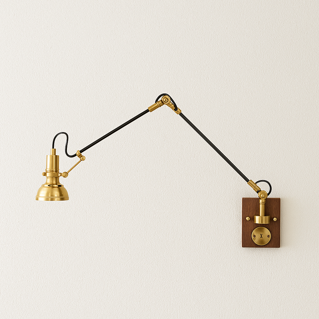 Luminária Arandela Retrô Minimalista Industrial Articulada Nob Hill - ABAZZUR™