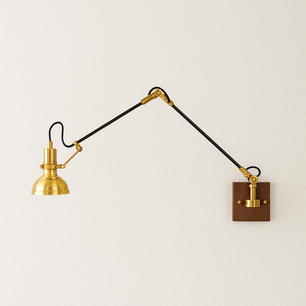 Luminária Arandela Retrô Minimalista Industrial Articulada Nob Hill - ABAZZUR™