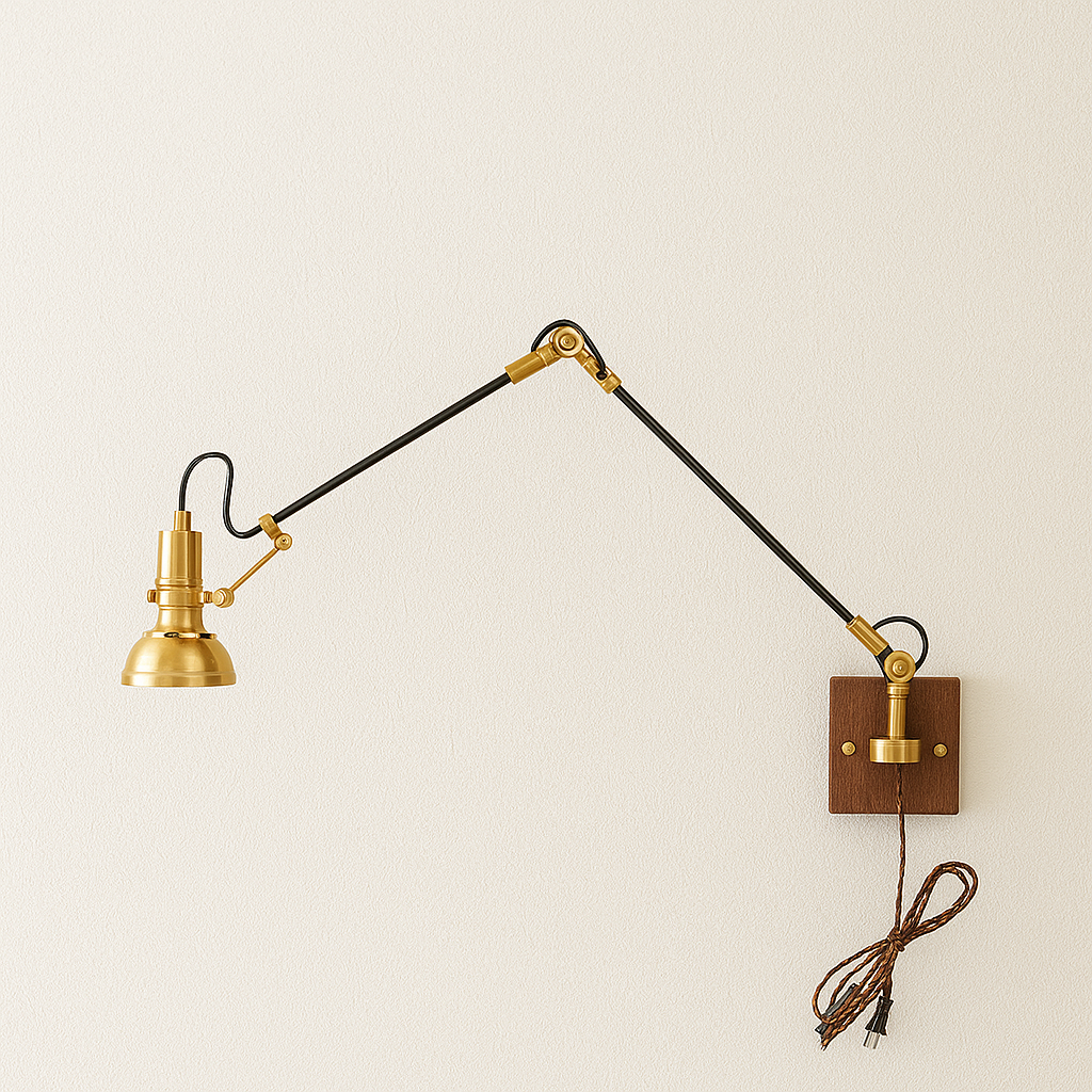 Luminária Arandela Retrô Minimalista Industrial Articulada Nob Hill - ABAZZUR™