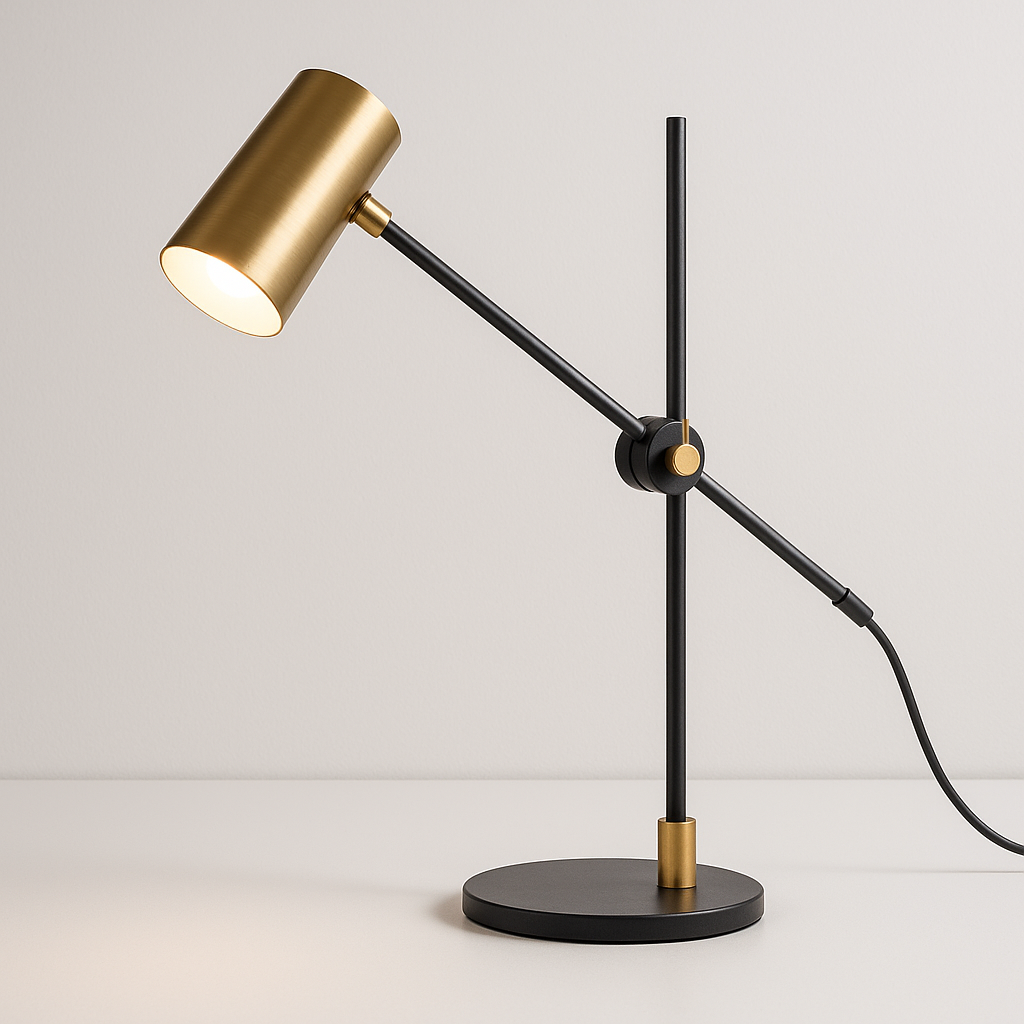 Luminária de Mesa Abajur Moderna Articulada LED Metal Adorne - ABAZZUR™