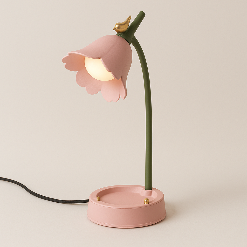 Luminária de Mesa Abajur Moderna Articulada Touch Dimerizável LED Flor Nezko - ABAZZUR™