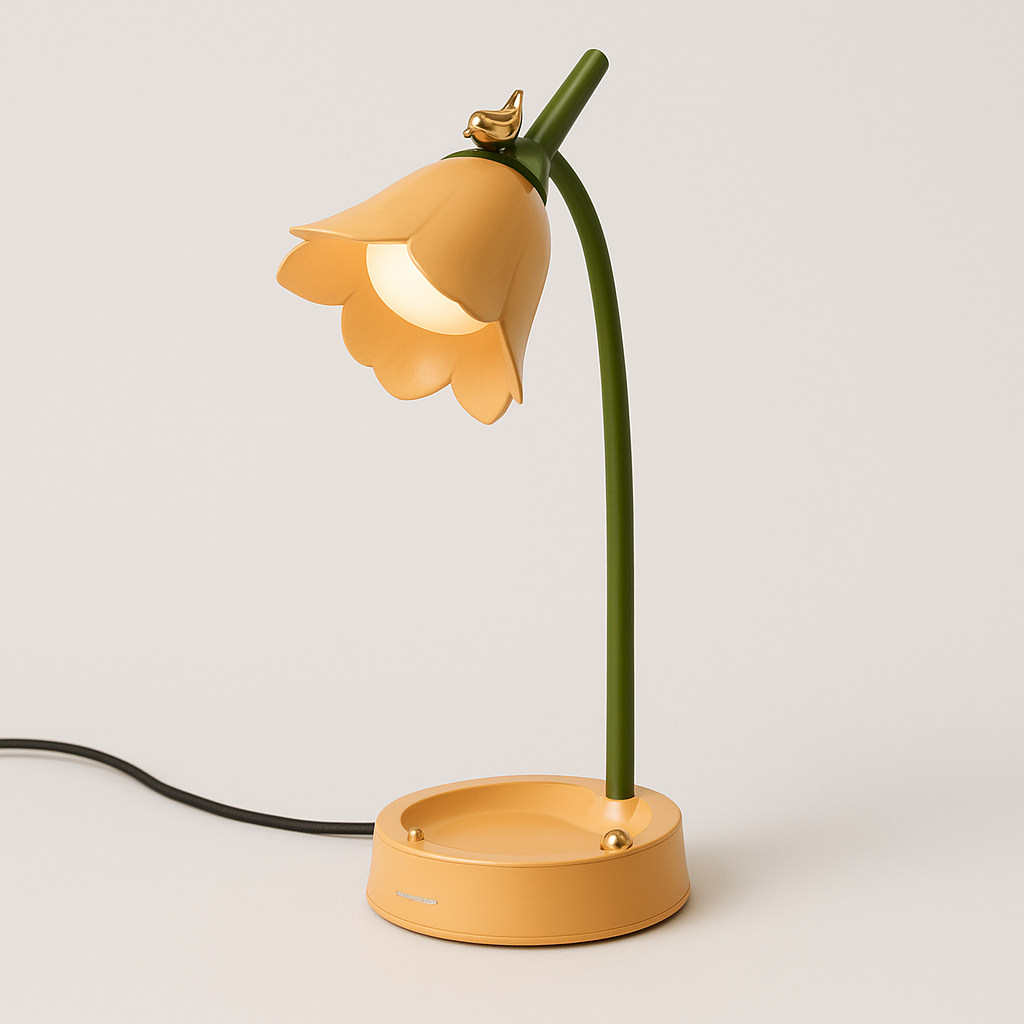 Luminária de Mesa Abajur Moderna Articulada Touch Dimerizável LED Flor Nezko - ABAZZUR™